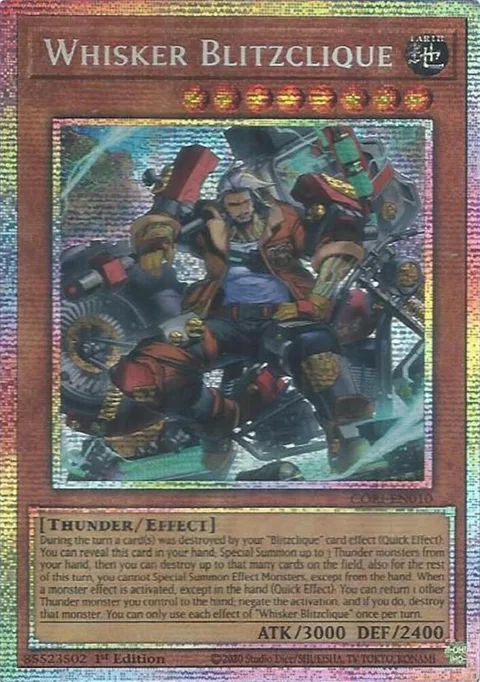 Whisker Blitzclique Starlight Rare CORI-EN010 Yu-Gi-Oh card from Chaos Origins