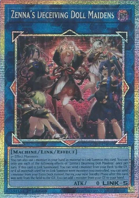 Zenna's Deceiving Doll Maidens Starlight Rare CORI-EN043 Yu-Gi-Oh card from Chaos Origins