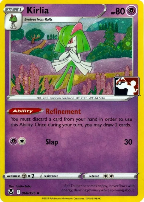 Kirlia - 068/195 Cosmos Holo #068/195 Holofoil Pokémon card from Prize Pack Series Cards
