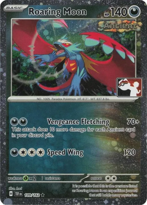 Roaring Moon - 109/162 Cosmos Holo #109/162 Holofoil Pokémon card from Prize Pack Series Cards