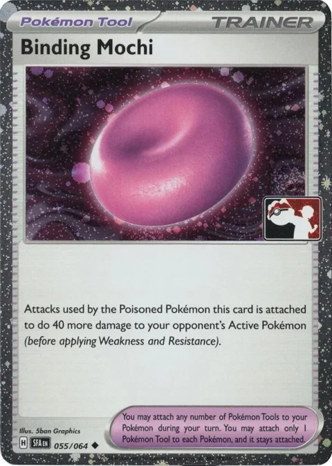 Binding Mochi - 055/064 Cosmos Holo #055/064 Holofoil Pokémon card from Prize Pack Series Cards