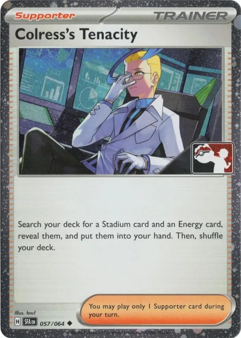 Colress's Tenacity - 057/064 Cosmos Holo #057/064 Holofoil Pokémon card from Prize Pack Series Cards