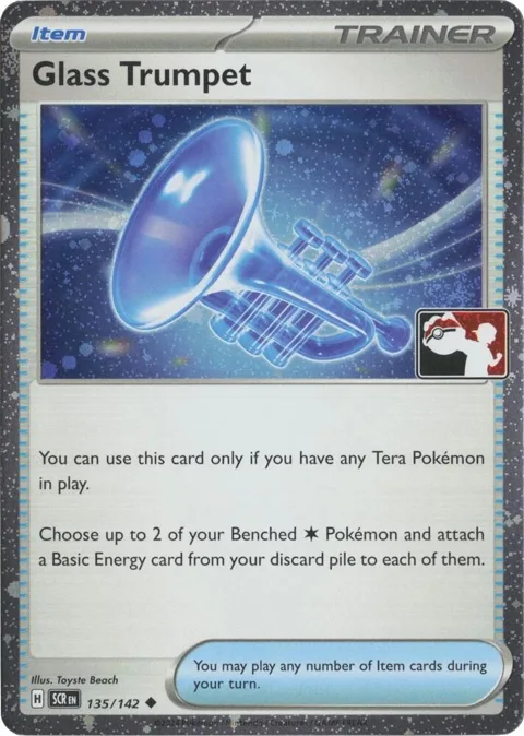 Glass Trumpet - 135/142 Cosmos Holo #135/142 Holofoil Pokémon card from Prize Pack Series Cards
