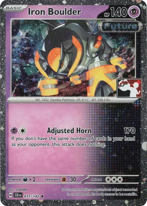 Iron Boulder - 071/142 Cosmos Holo #071/142 Holofoil Pokémon card from Prize Pack Series Cards