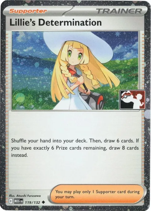 Lillie's Determination - 119/132 Cosmos Holo #119/132 Holofoil Pokémon card from Prize Pack Series Cards