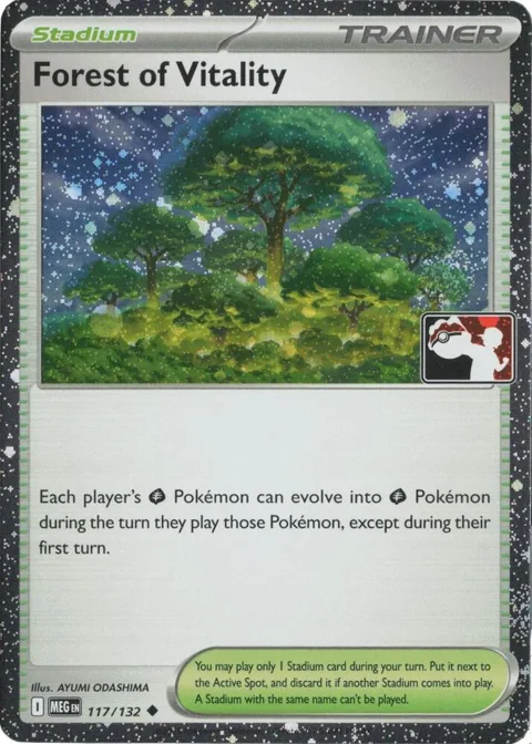 Forest of Vitality - 117/132 Cosmos Holo #117/132 Holofoil Pokémon card from Prize Pack Series Cards