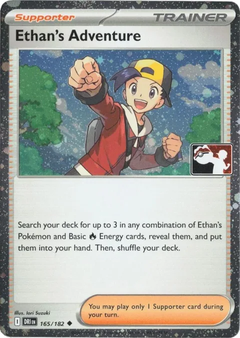 Ethan's Adventure - 165/182 Cosmos Holo #165/182 Holofoil Pokémon card from Prize Pack Series Cards