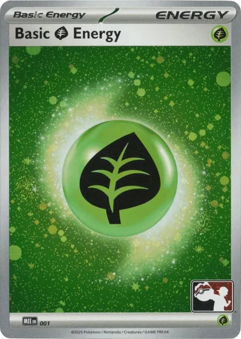Basic Grass Energy - MEE 001 Cosmos Holo #001 Holofoil Pokémon card from Prize Pack Series Cards
