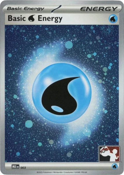 Basic Water Energy - MEE 003 Cosmos Holo #003 Holofoil Pokémon card from Prize Pack Series Cards