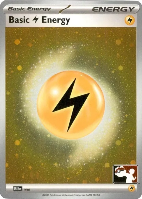 Basic Lightning Energy - MEE 004 Cosmos Holo #004 Holofoil Pokémon card from Prize Pack Series Cards