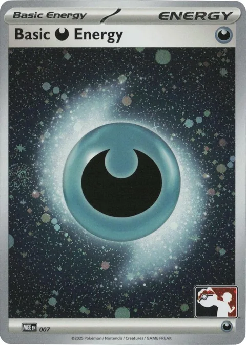 Basic Darkness Energy - MEE 007 Cosmos Holo #007 Holofoil Pokémon card from Prize Pack Series Cards
