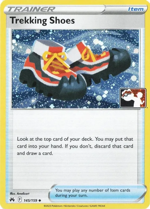 Trekking Shoes - 145/159 Cosmos Holo #145/159 Holofoil Pokémon card from Prize Pack Series Cards