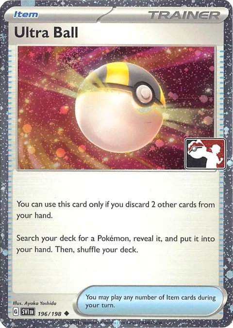 Ultra Ball - 196/198 Cosmos Holo #196/198 Holofoil Pokémon card from Prize Pack Series Cards