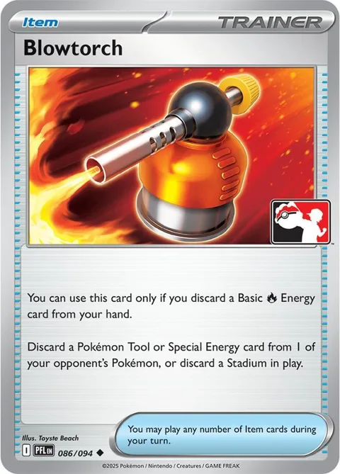 Blowtorch #086/094 Pokémon card from Prize Pack Series Cards