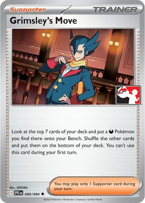 Grimsley's Move #090/094 Pokémon card from Prize Pack Series Cards