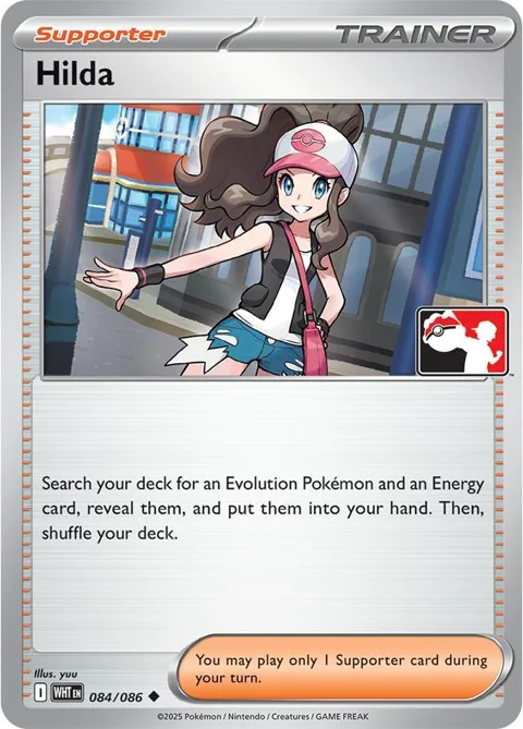 Hilda #084/086 Pokémon card from Prize Pack Series Cards