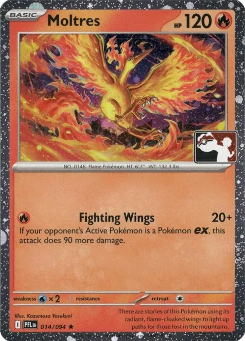 Moltres - 014/094 Cosmos Holo #014/094 Holofoil Pokémon card from Prize Pack Series Cards