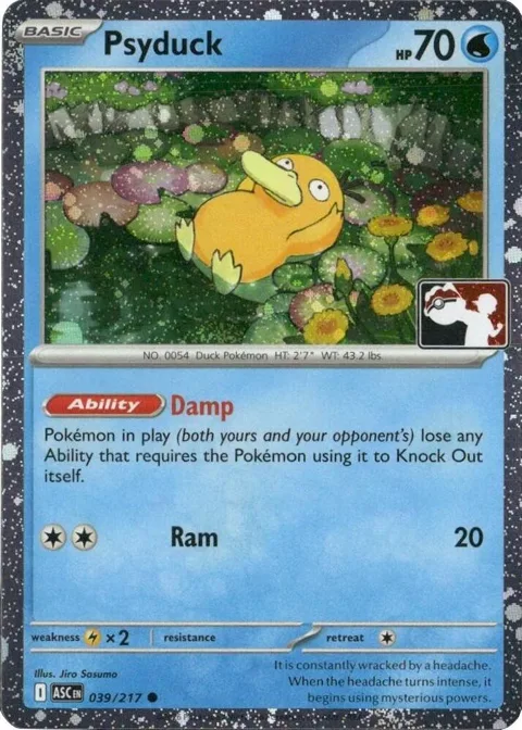 Psyduck - 039/217 Cosmos Holo #039/217 Holofoil Pokémon card from Prize Pack Series Cards