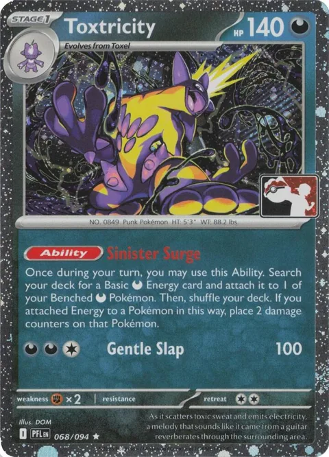 Toxtricity - 068/094 Cosmos Holo #068/094 Holofoil Pokémon card from Prize Pack Series Cards