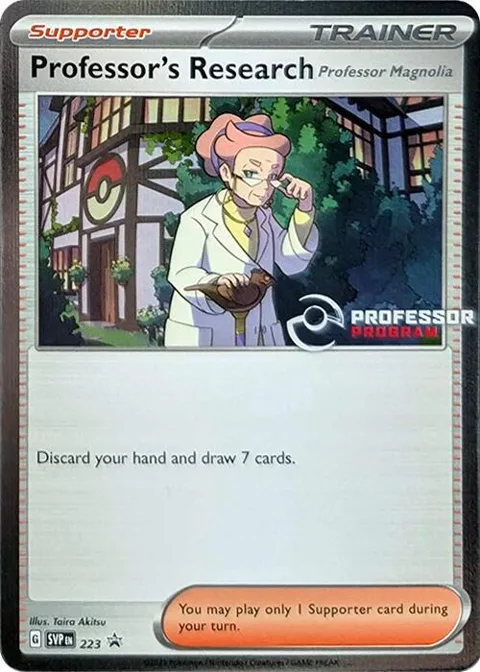 Professor's Research [Professor Magnolia] #223 Holofoil Pokémon card from Professor Program Promos
