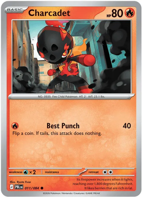Charcadet #011/084 Pokémon card from Pitch Black