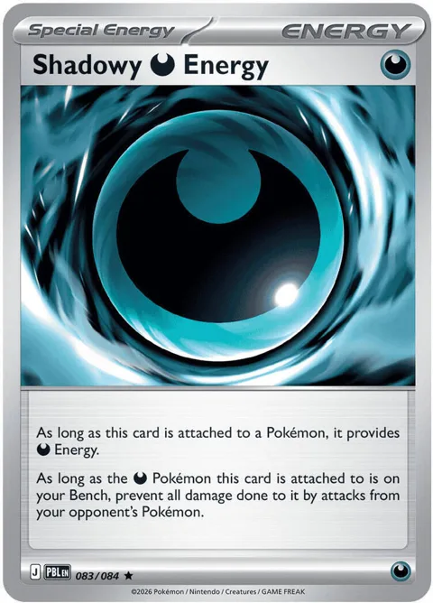 Shadowy Darkness Energy #083/084 Reverse Holofoil Pokémon card from Pitch Black