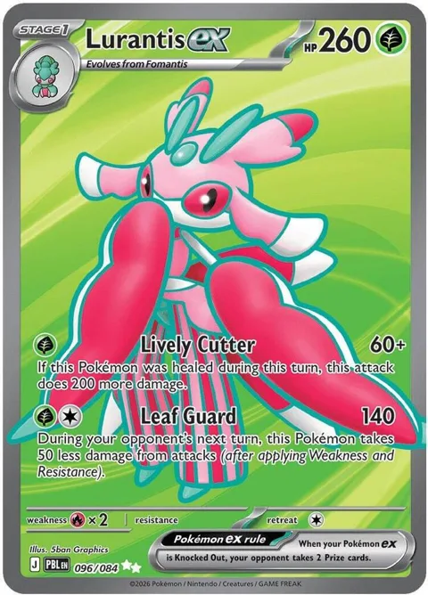 Lurantis ex #096/084 Holofoil Pokémon card from Pitch Black
