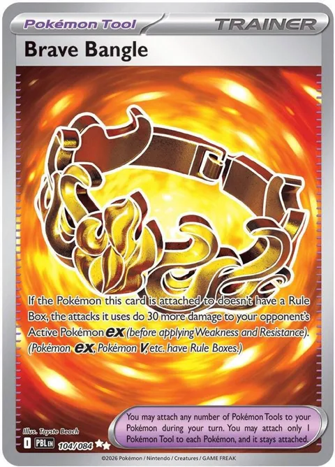 Brave Bangle #104/084 Holofoil Pokémon card from Pitch Black