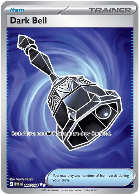 Dark Bell #106/084 Holofoil Pokémon card from Pitch Black