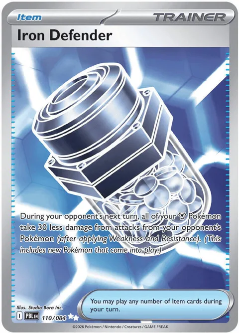 Iron Defender #110/084 Holofoil Pokémon card from Pitch Black