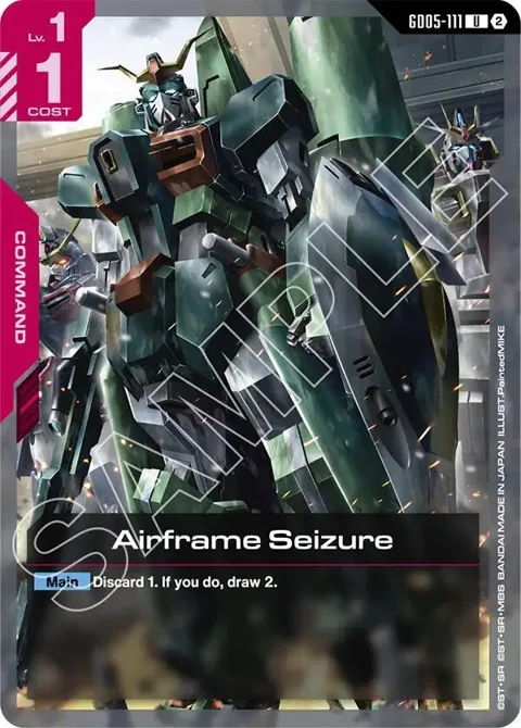 Airframe Seizure GD05-111 Gundam card from Freedom Ascension