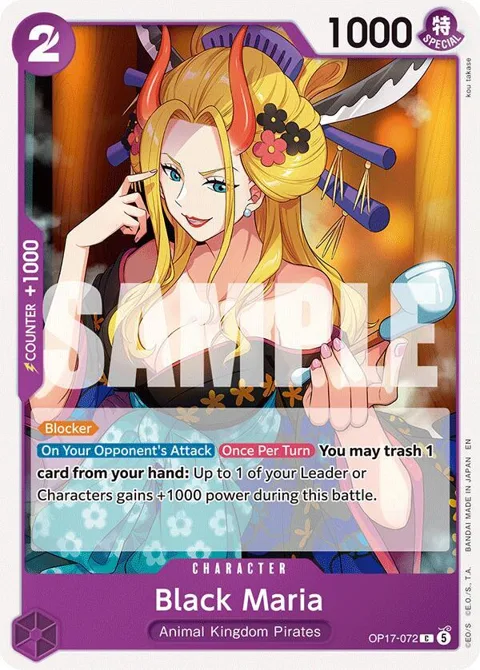 Black Maria OP17-072 One Piece card from The World's Strongest Warriors
