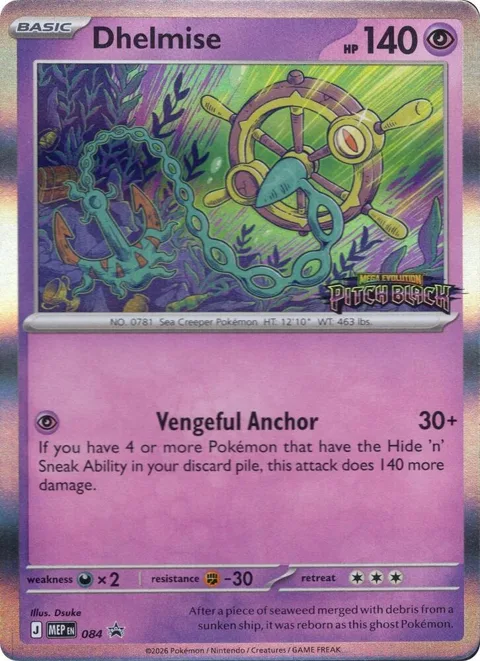 Dhelmise - 084 Prerelease #084 Holofoil Pokémon card from Mega Evolution Promo