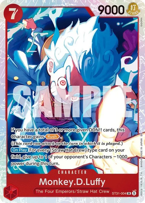 Monkey.D.Luffy ST31-004 One Piece card from Starter Deck 31: RED Monkey.D.Luffy