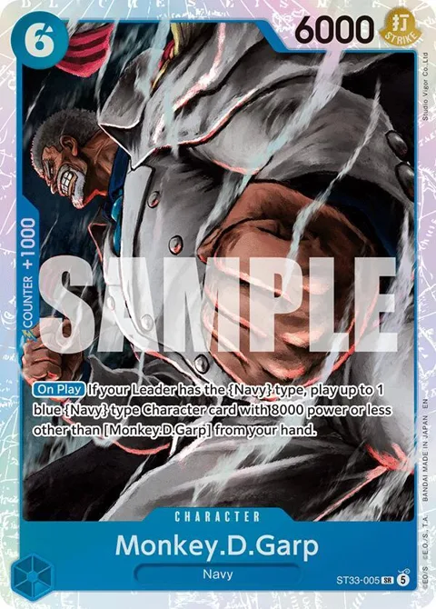 Monkey.D.Garp ST33-005 One Piece card from Starter Deck 33: BLUE Kuzan