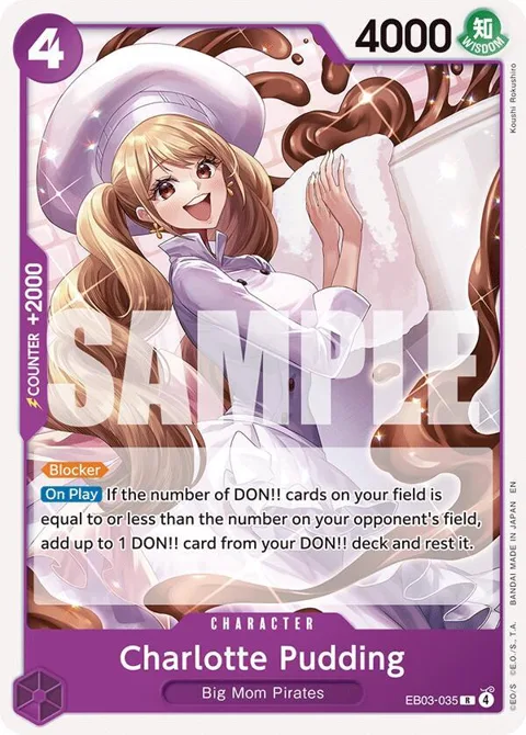 Charlotte Pudding EB03-035 One Piece card from Starter Deck 34: PURPLE Charlotte Katakuri