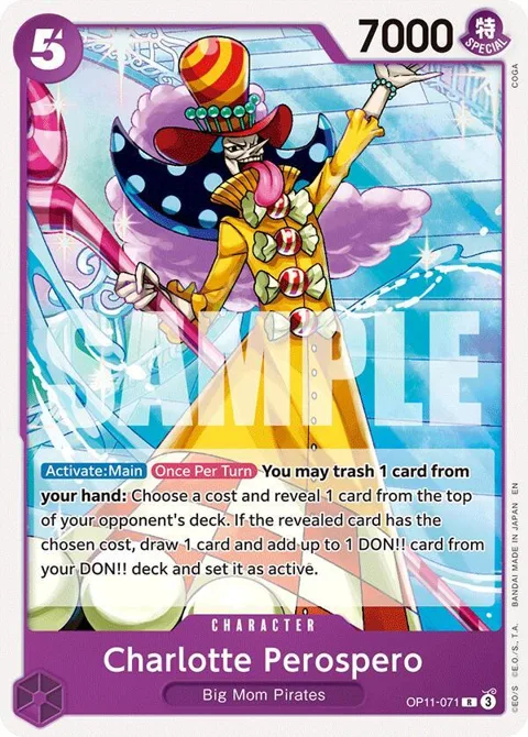 Charlotte Perospero OP11-071 ST34 One Piece card from Starter Deck 34: PURPLE Charlotte Katakuri