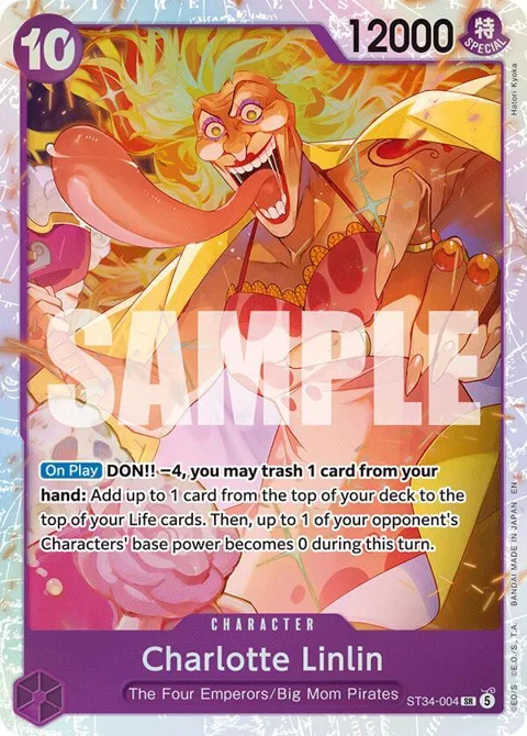 Charlotte Linlin ST34-004 One Piece card from Starter Deck 34: PURPLE Charlotte Katakuri