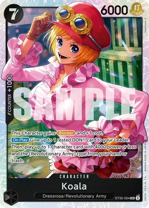 Koala ST35-004 One Piece card from Starter Deck 35: RED/BLACK Sabo