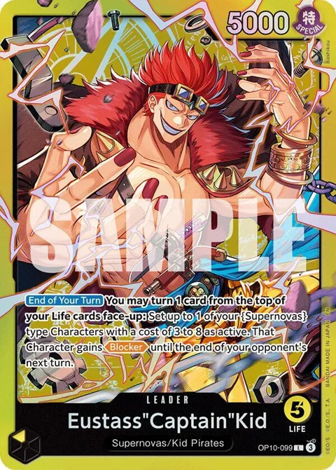 Eustass"Captain"Kid OP10-099 ST36 One Piece card from Starter Deck 36: YELLOW Eustass"Captain"Kid