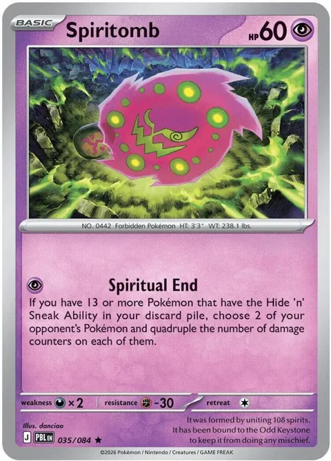 Spiritomb - 035/084 Non-Holo #035/084 Pokémon card from Deck Exclusives
