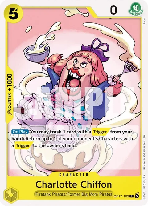 Charlotte Chiffon OP17-105 One Piece card from The World's Strongest Warriors