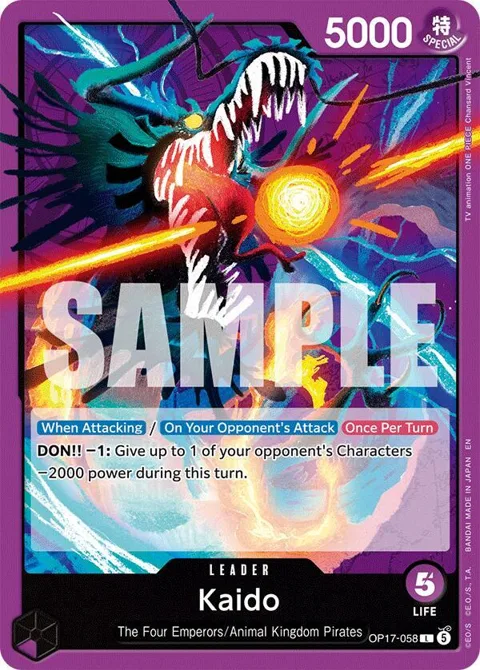 Kaido OP17-058 One Piece card from The World's Strongest Warriors