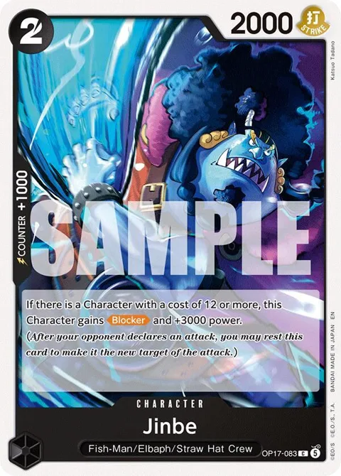 Jinbe OP17-083 One Piece card from The World's Strongest Warriors