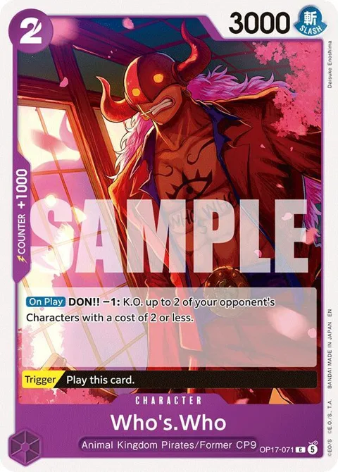 Who's.Who OP17-071 One Piece card from The World's Strongest Warriors