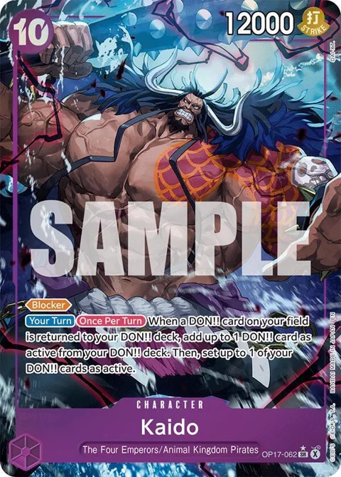 Kaido Alt Art OP17-062 One Piece card from The World's Strongest Warriors