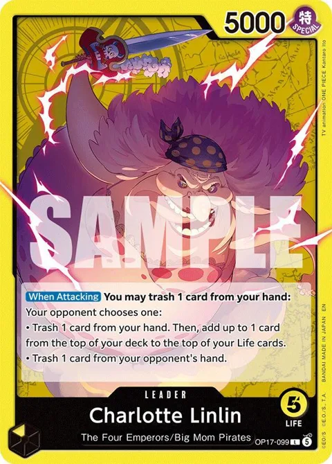 Charlotte Linlin OP17-099 One Piece card from The World's Strongest Warriors