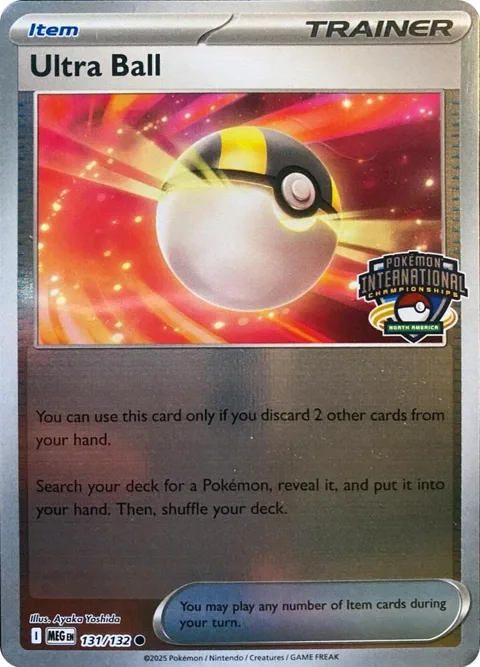 Ultra Ball - 131/132 North America International Championship #131/132 Reverse Holofoil Pokémon card from League & Championship Cards