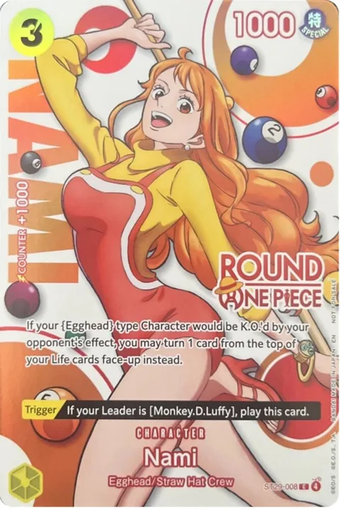 Nami Round 1 Promo ST29-008 One Piece card from One Piece Promotion Cards