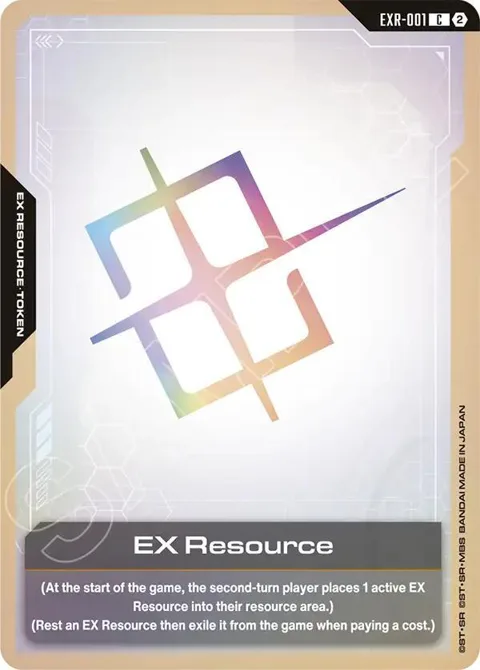 EX Resource EXR-001 SC01 Gundam card from Deck Build Box Freedom Ascension